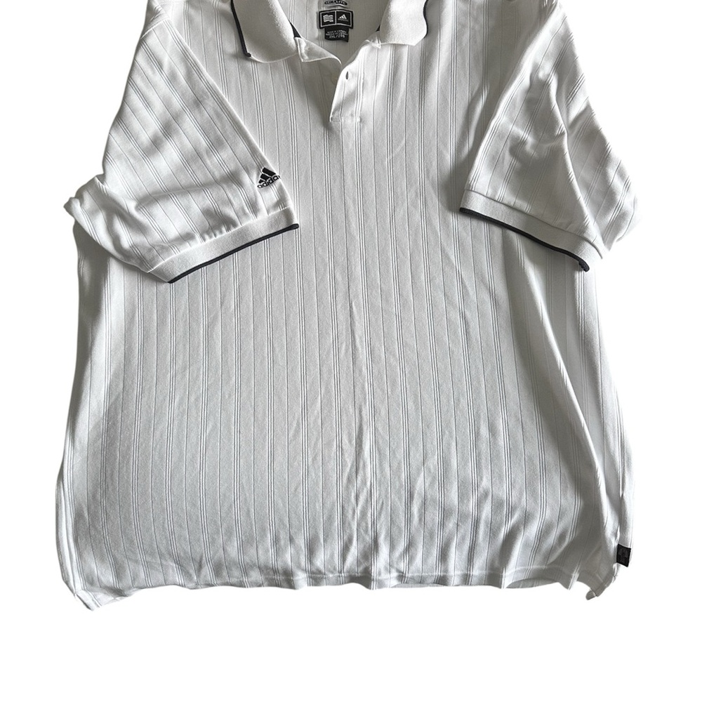 Adidas Men's Classic White Polo with Black Accents